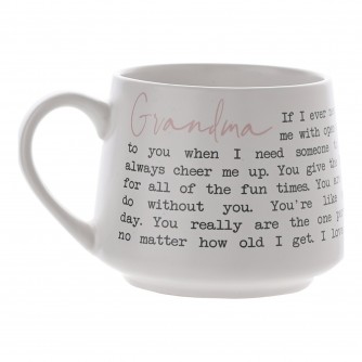 Grandma Stoneware Sentiments Mug