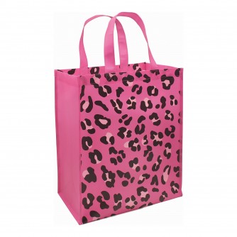 Breast Cancer Awareness Pink Animal Print Tote Bag