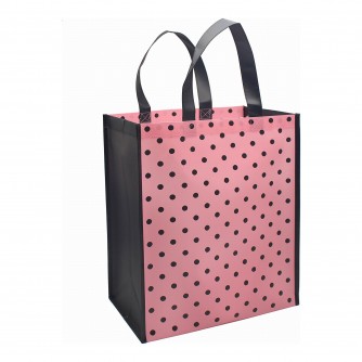 Breast Cancer Awareness Pink Polka Dot Tote Bag