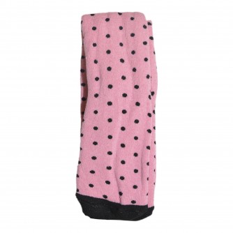 Breast Cancer Awareness Ladies Pink Polka Dot Wellington Socks
