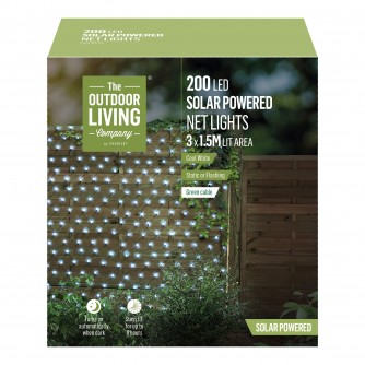 Premier 200 LED 1.5 x 3m Solar Net Light