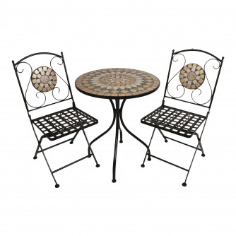 Sunflower Design 2-Seater Bistro Garden Furniture Set