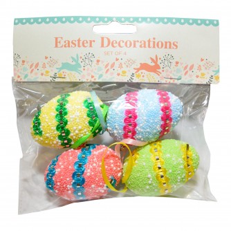 Easter Egg Decorations Pack of 4