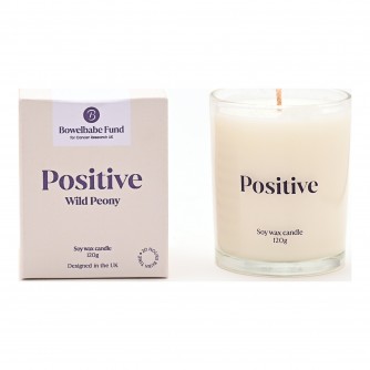 Bowelbabe Fund for Cancer Research UK Positive Candle 