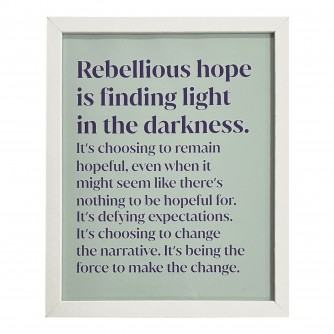 Bowelbabe Fund for Cancer Research UK Framed Print - Rebellious Hope