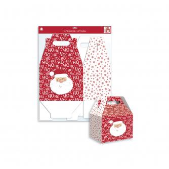 Ho Ho Ho Santa Folding Gift Box - Large