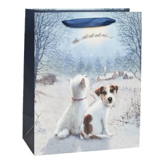 Enchanting Scene Dogs Gift Bag