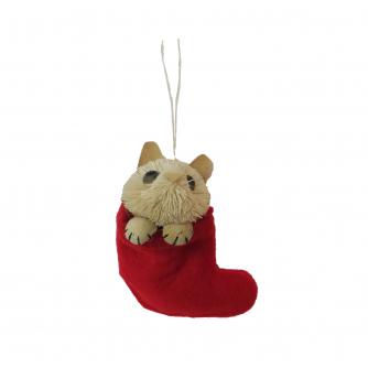 Cat In Stocking Christmas Tree Decoration