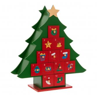 Christmas Tree Reusable Wooden Advent Calendar