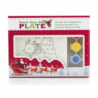 Paint Your Own Ceramic Plate - Rudolph the Reindeer