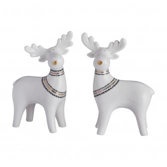 Scandi Reindeer Ornament Pair