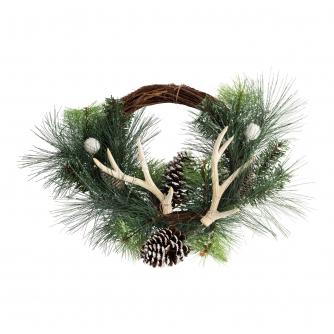 Nordic Frosted Half Wreath