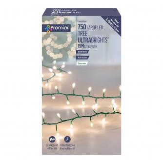Premier Warm White Ultrabrights Indoor/Outdoor LED Timer Lights