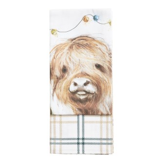 Hamish the Highland Cow Tea Towels Twin Pack