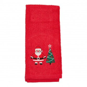 Santa and Tree Guest Towel