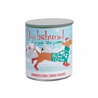 Christmas Dachshund Candle Pot