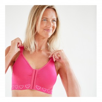 Cancer Research UK Post-Surgery Comfort Bra - Hot Pink