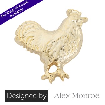 Mr Chicken Pin Badge designed by Alex Monroe