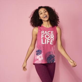 Race for Life 2019 Tropical Detail Loose Fit Vest