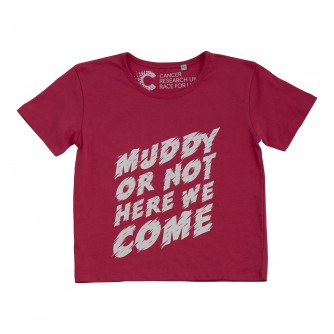 Pretty Muddy Kids Pink Slogan T-shirt