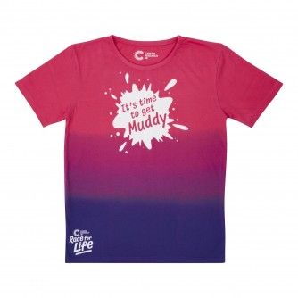 Pretty Muddy Kid's Pink Ombre T-Shirt