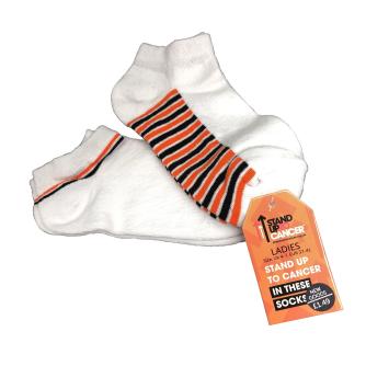 Stand Up To Cancer Ladies Trainer Sock Twin Pack