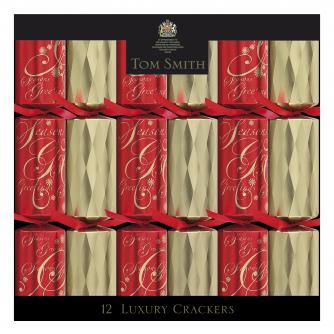 Red and Gold Luxury Crackers cancer research uk crackers